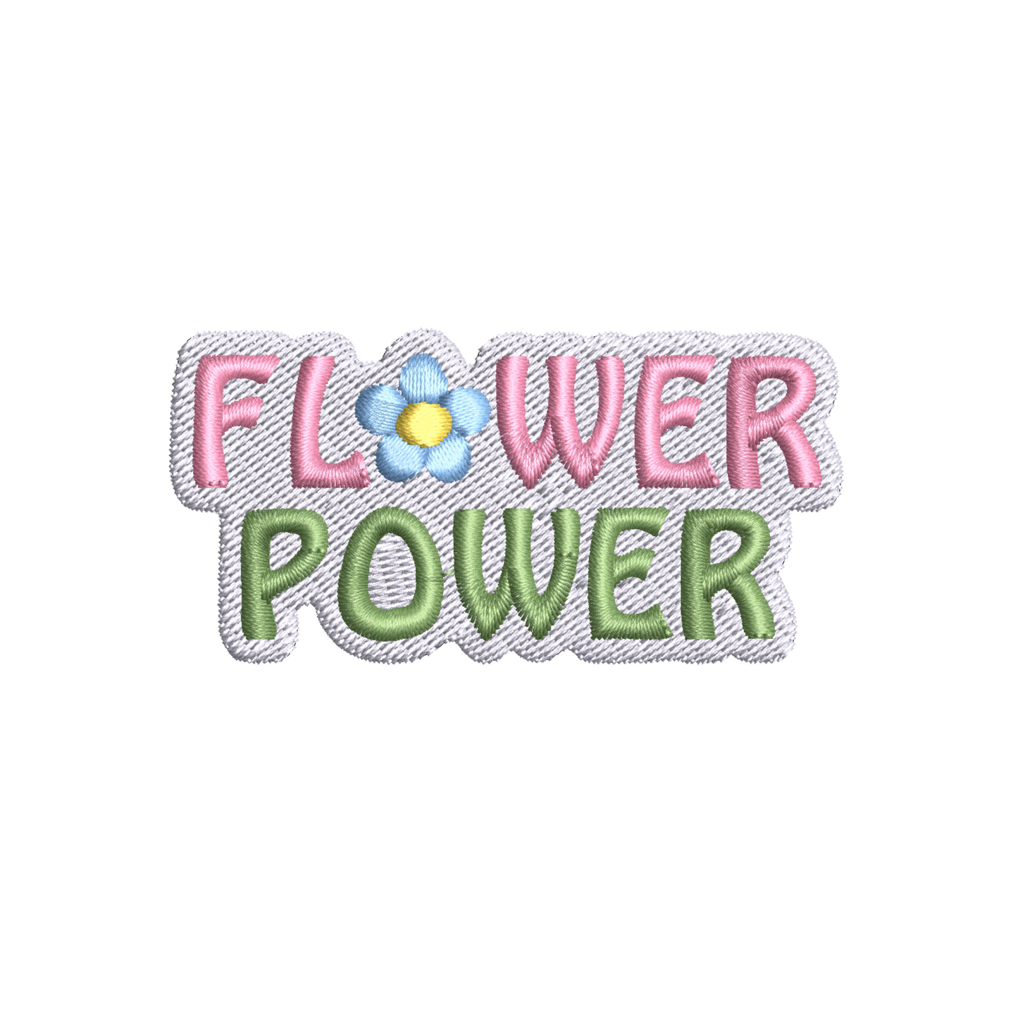 Flower Power Embroidered Sweatshirt Crop Top