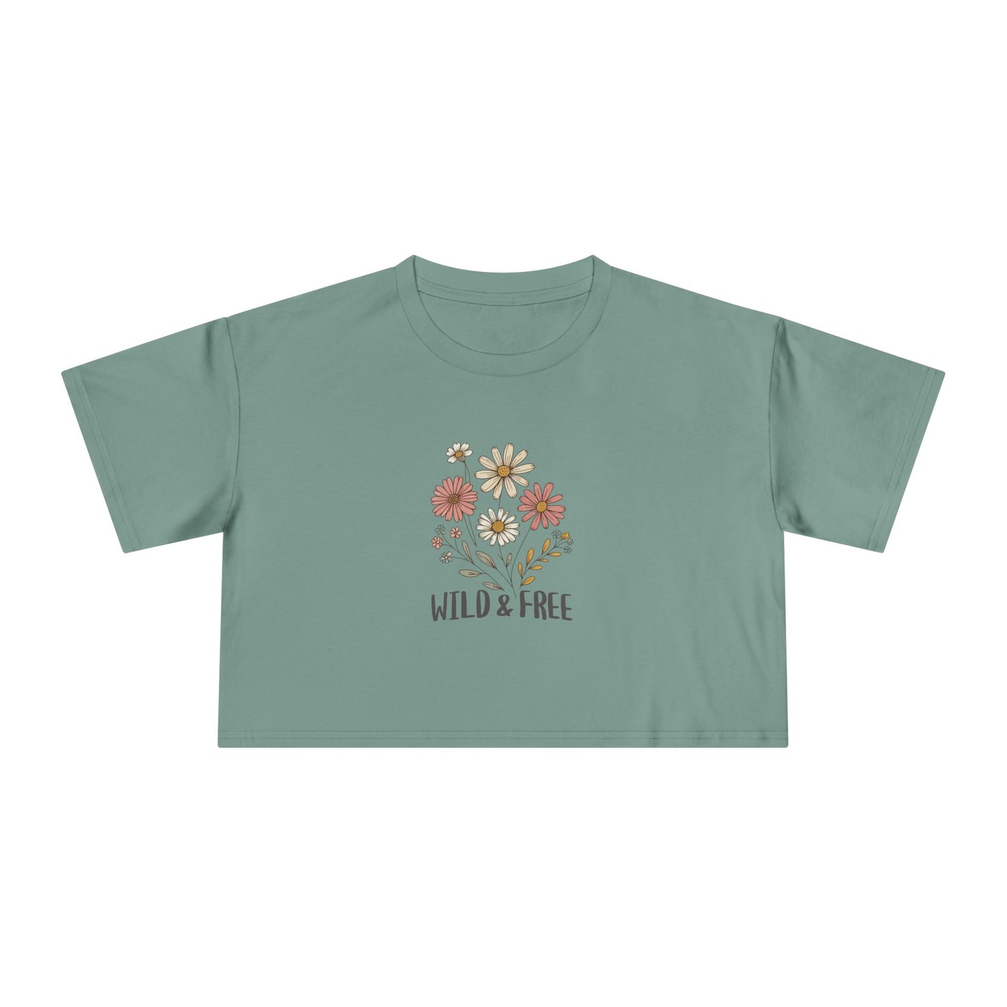 Women’s Wild & Free Floral Crop Tee
