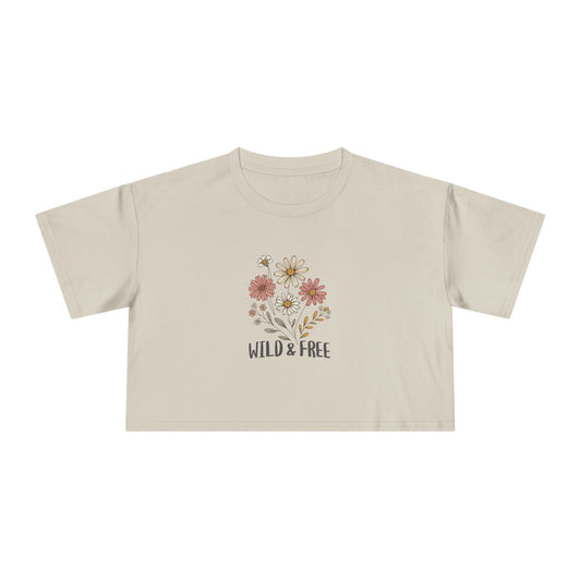 Women’s Wild & Free Floral Crop Tee