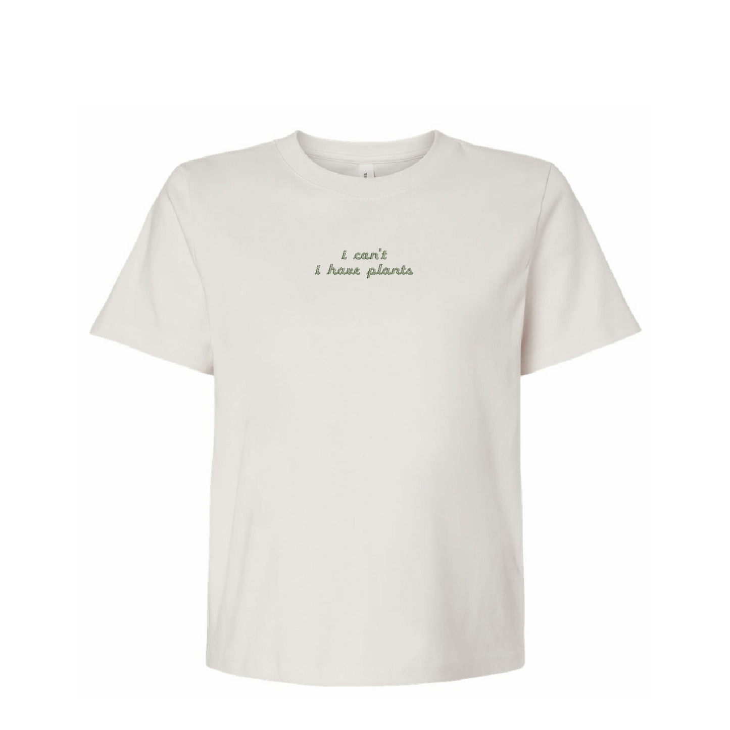 I Have Plants Embroidered T-Shirt