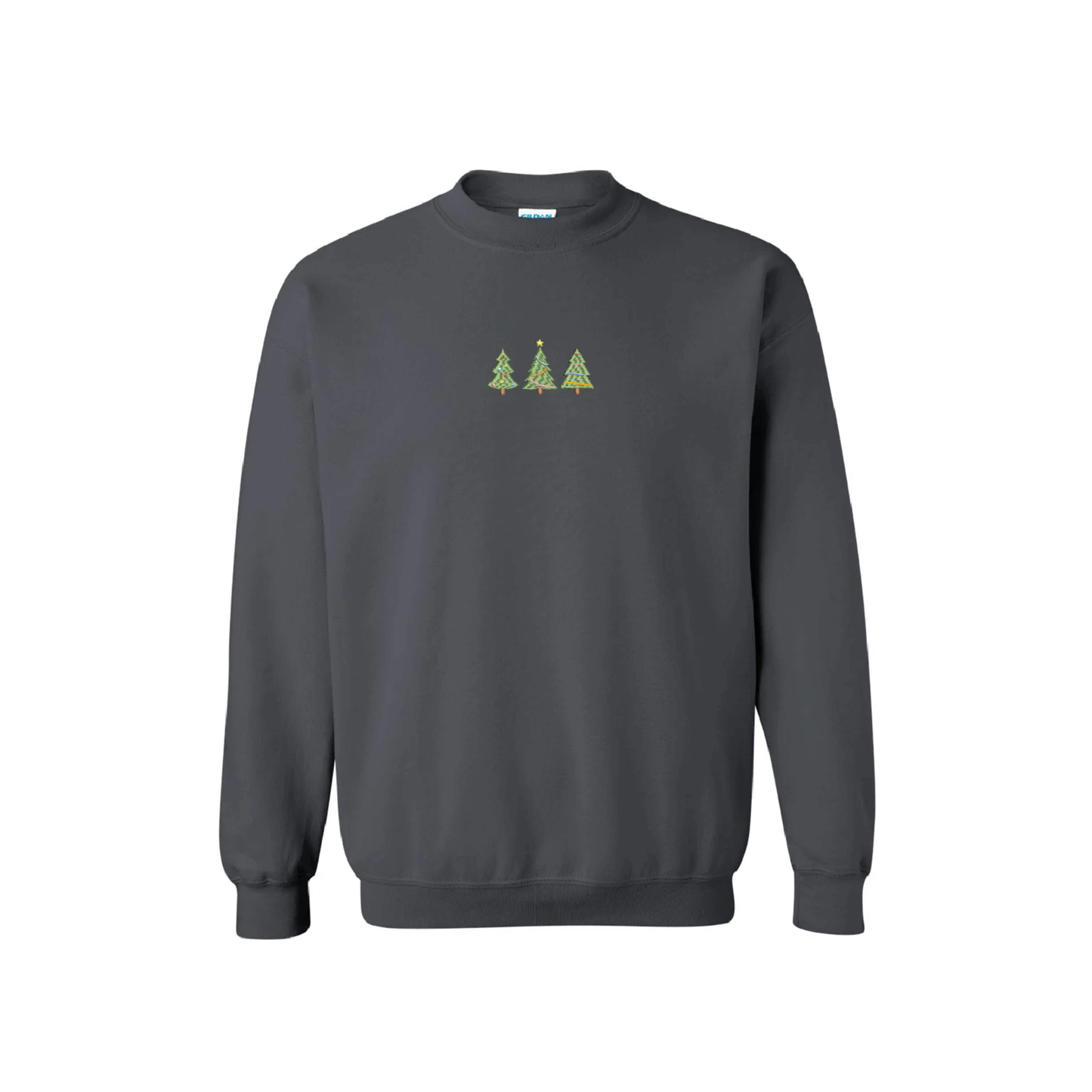 Christmas Tree Embroidered Sweatshirt
