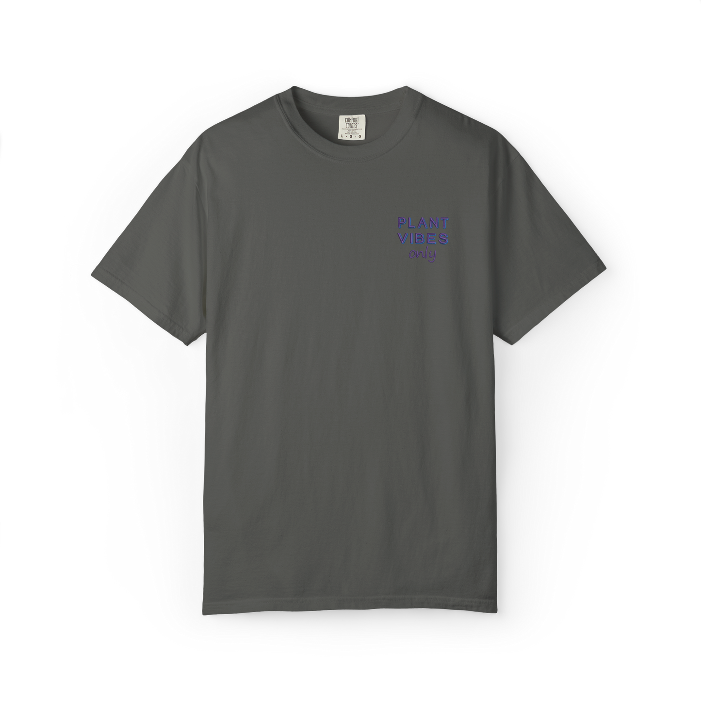 Plant Vibes Only Embroidered T-Shirt