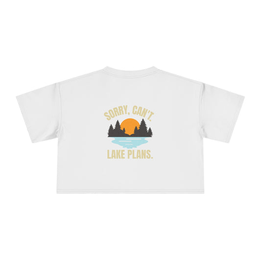 Lake Plans Womens Crop T-Shirt