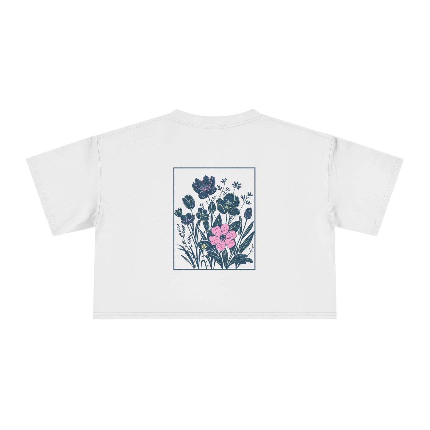 Floral 'Full Bloom' Women's Crop Tee
