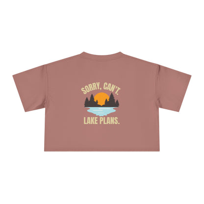 Lake Plans Womens Crop T-Shirt