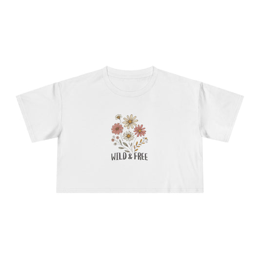 Women’s Wild & Free Floral Crop Tee