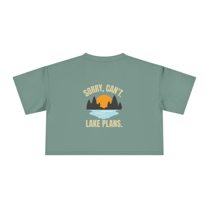 Lake Plans Womens Crop T-Shirt