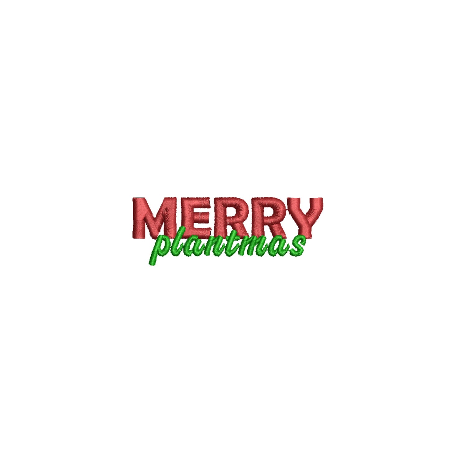Merry Plantmas Embroidered T-Shirt