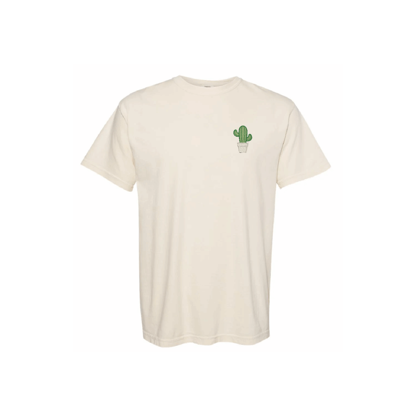 Cute Cactus Embroidered T-Shirt