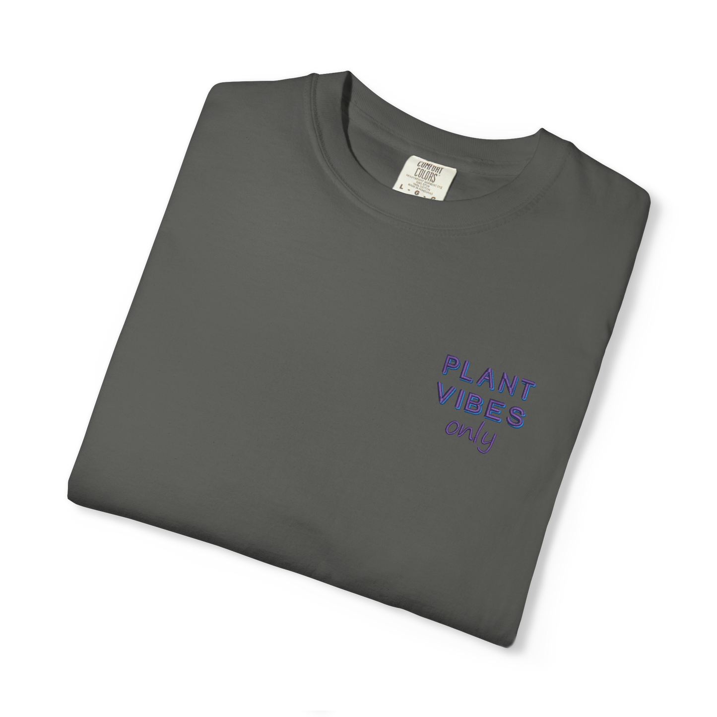 Plant Vibes Only Embroidered T-Shirt